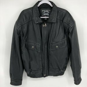 St Johns Bay Leather Jacket Mens Size M